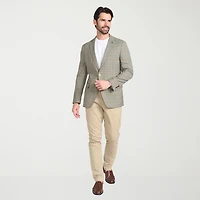 CRICKETEER™ Mens Plaid Stretch Fabric Regular Fit Sport Coat
