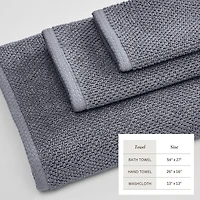 Linery Cotton Quick-Dry Loop Textured 6 Pc Towel Set