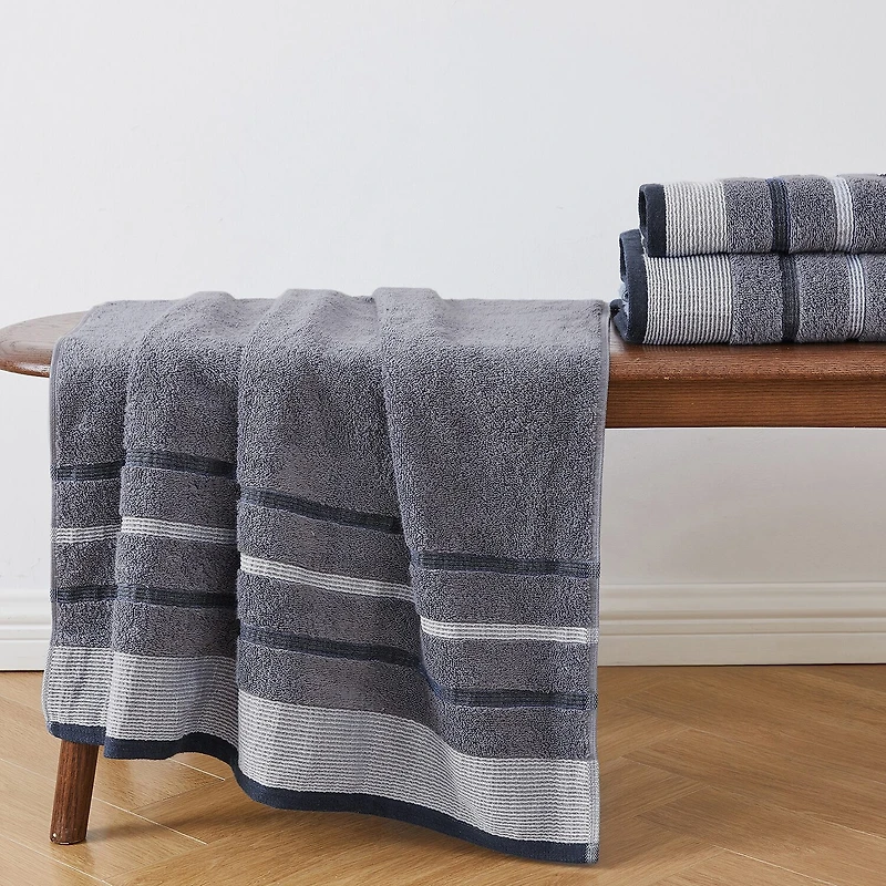 Luxury Cotton 2 Pc Decorative Bath Sheet Set