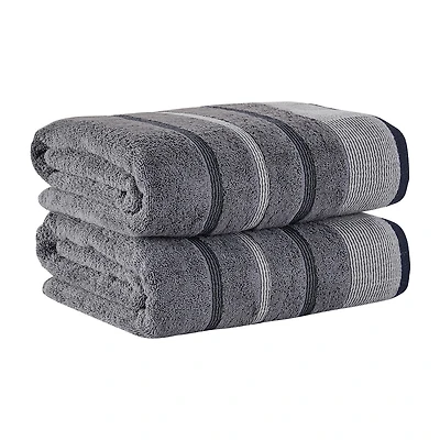 Luxury Cotton 2 Pc Decorative Bath Sheet Set