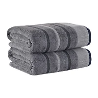 Luxury Cotton 2 Pc Decorative Bath Sheet Set