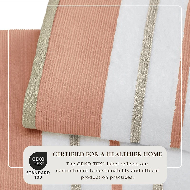Luxury Cotton 2 Pc Decorative Bath Sheet Set