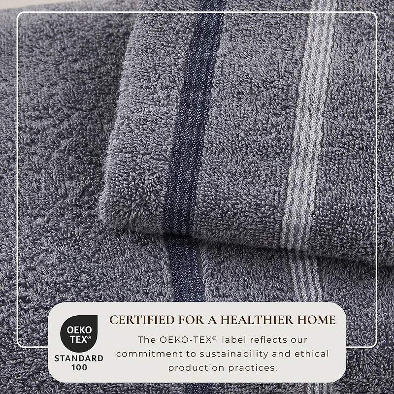 Luxury Cotton 2 Pc Decorative Bath Sheet Set