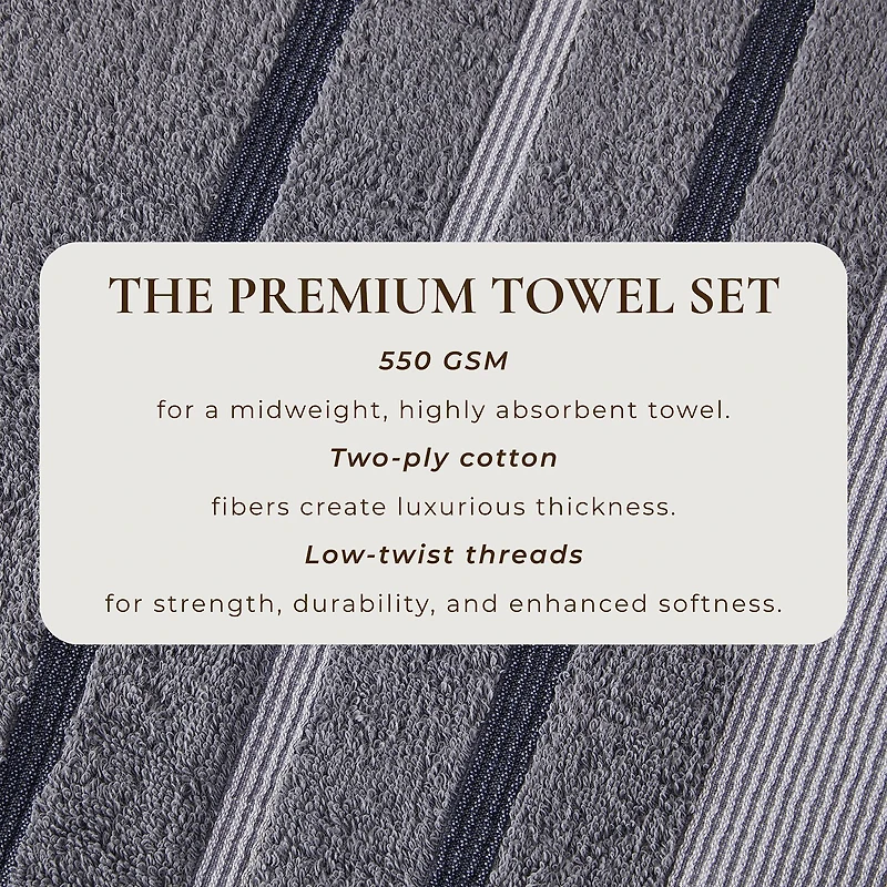 Luxury Cotton 2 Pc Decorative Bath Sheet Set