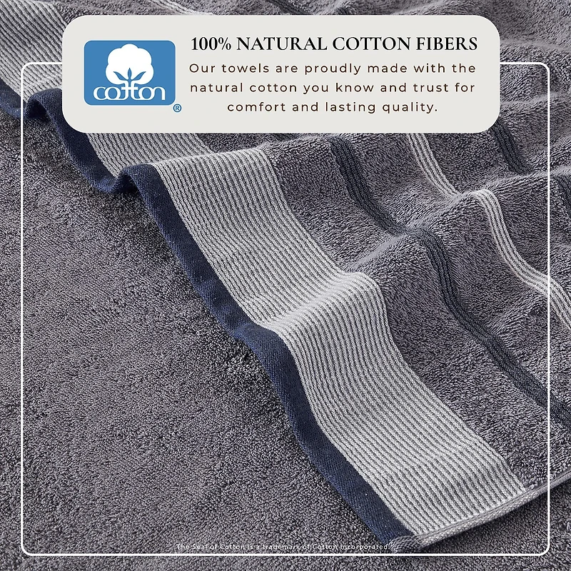 Luxury Cotton 2 Pc Decorative Bath Sheet Set