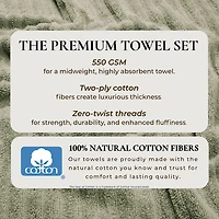Linery Solid Cotton Ribbed Textured 2-pc. Bath Sheet