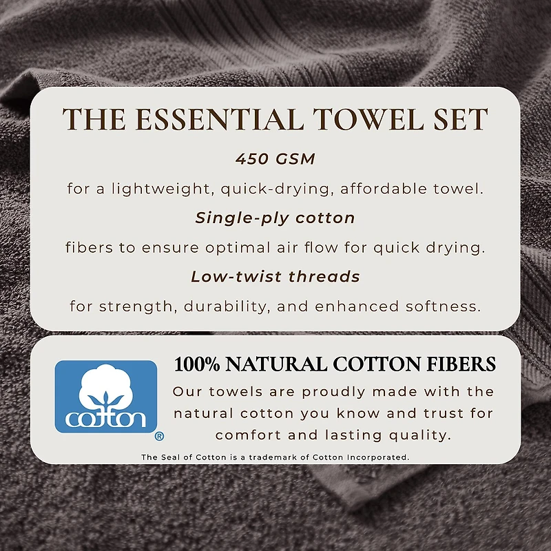 Linery 4-pc. Quick Dry Bath Towel