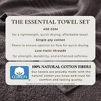 Linery 4-pc. Quick Dry Bath Towel