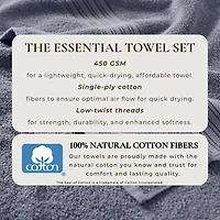 Linery Linery Cotton Everyday 6 Pc 6-pc. Hand Towel