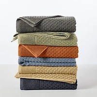 Linery Cotton Quick-Dry Textured 6 Pc Towel Set