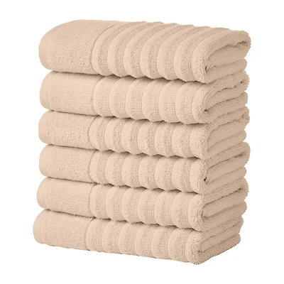Linery Luxurious Cotton 6 Pk Hand Towel Set