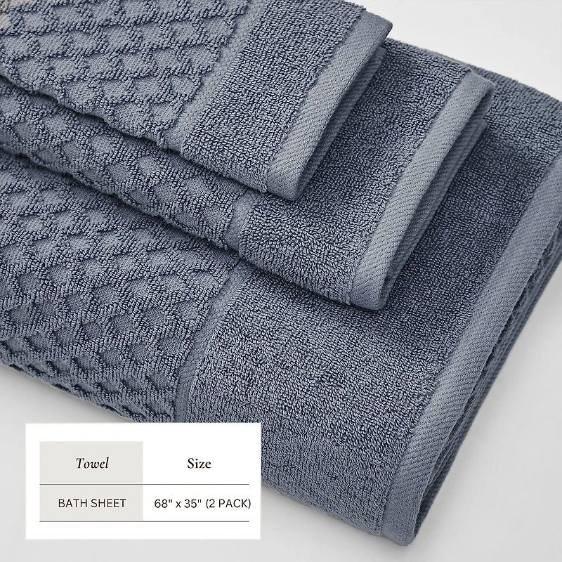 Linery Cotton Waffle Oversized 2-pc. Bath Sheet