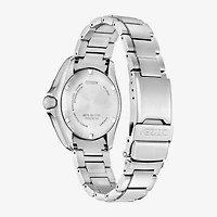 Citizen Land Mens Silver Tone Stainless Steel Bracelet Watch Bj7150-50w