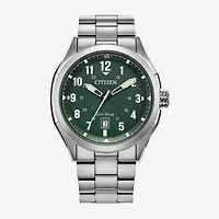 Citizen Sport Casual Mens Silver Tone Stainless Steel Bracelet Watch Aw1890-51x