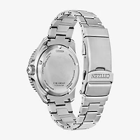 Citizen Sea Eco Mens Silver Tone Stainless Steel Bracelet Watch Bn0261-51e