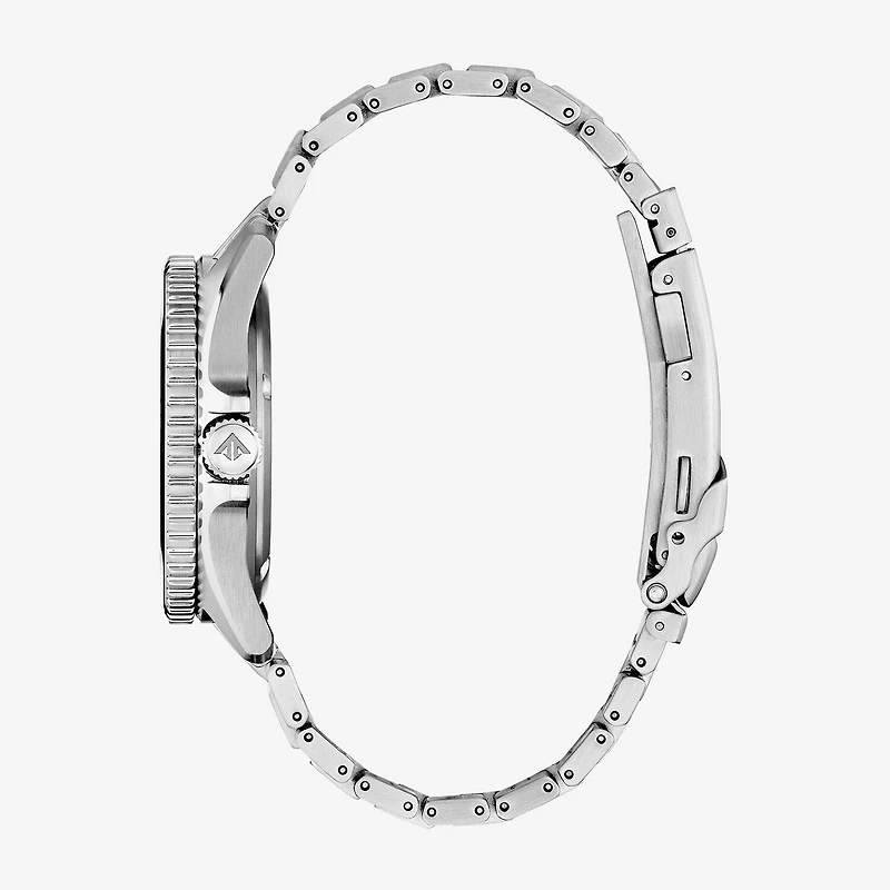 Citizen Sea Eco Mens Silver Tone Stainless Steel Bracelet Watch Bn0261-51e
