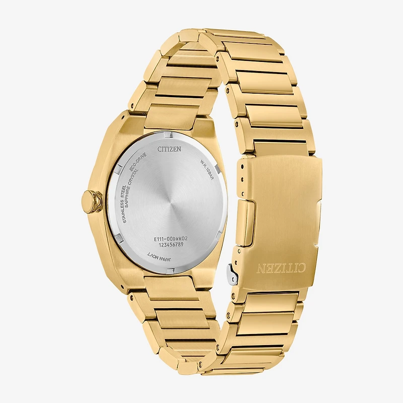 Citizen Sport Luxury Mens Gold Tone Stainless Steel Bracelet Watch Bm7662-59l