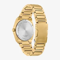 Citizen Sport Luxury Mens Gold Tone Stainless Steel Bracelet Watch Bm7662-59l