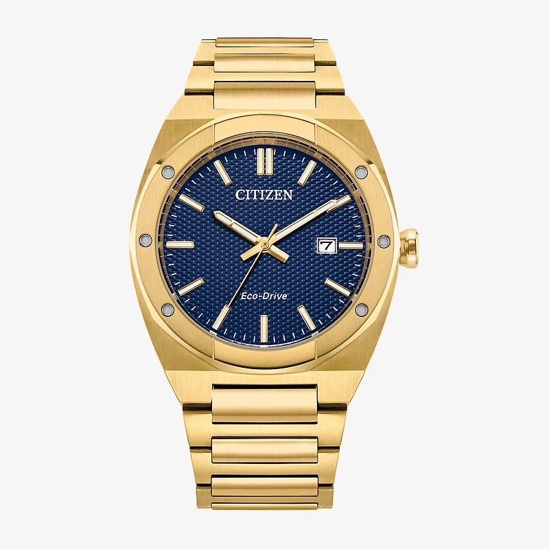 Citizen Sport Luxury Mens Gold Tone Stainless Steel Bracelet Watch Bm7662-59l