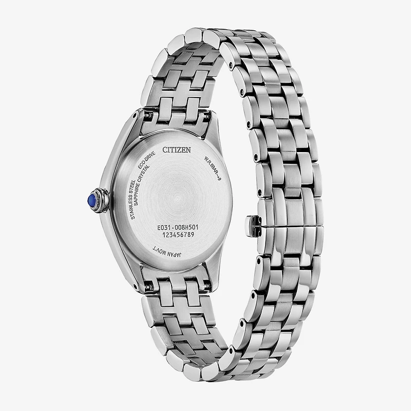 Citizen L Womens Silver Tone Stainless Steel Bracelet Watch Em1140-80d