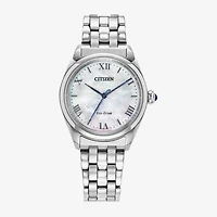 Citizen L Womens Silver Tone Stainless Steel Bracelet Watch Em1140-80d