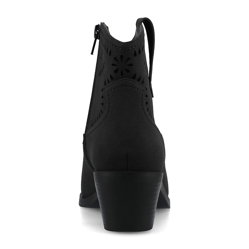 Journee Collection Womens Cheyenne Stacked Heel Cowboy Boots