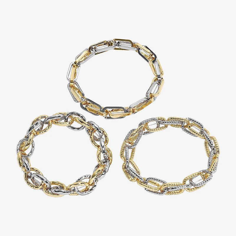 Bold Elements Womens 3-pc. Bracelet Set