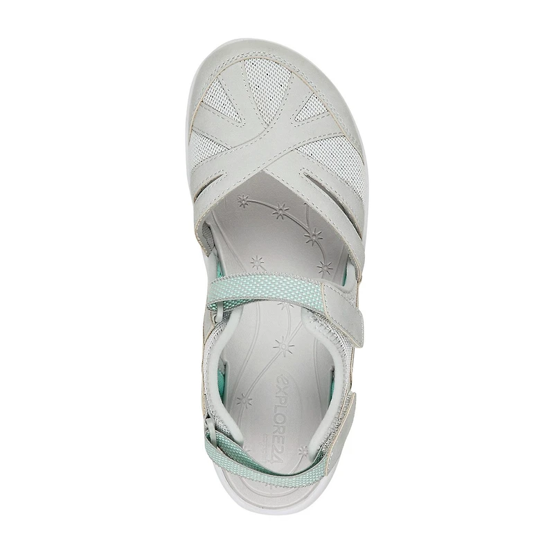 Easy Spirit Womens Esplash Adjustable Strap Flat Sandals