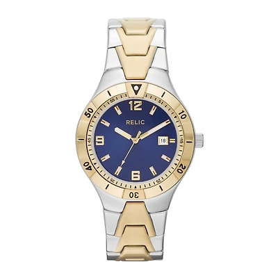 Relic® Vince Mens Two-Tone Stainless Steel Bracelet Watch ZR12107