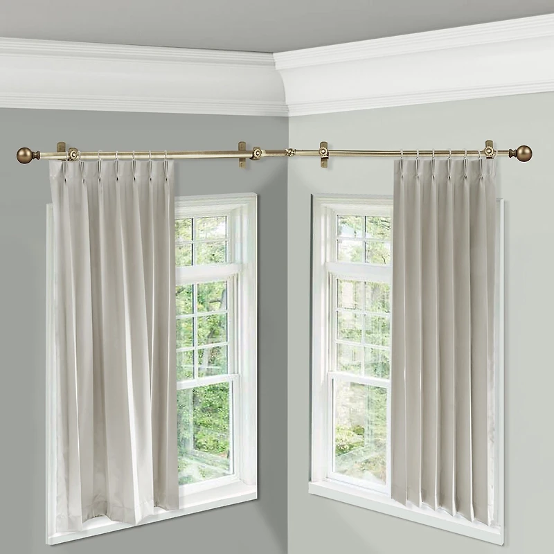 Rod Desyne Jordana Corner 13/16 Adjustable Curtain