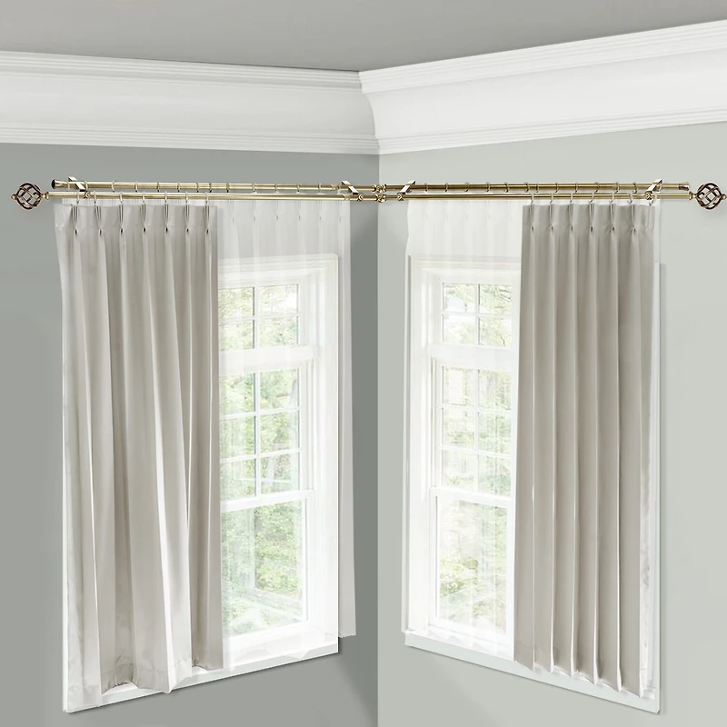 Rod Desyne Twist Corner Double Curtain