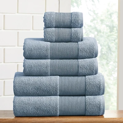Aircloud 6-pc. Quick Dry Solid Bath Towel Set