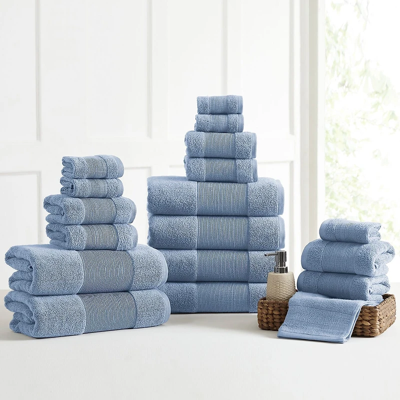 Aircloud 18-pc. Solid Bath Towel Set
