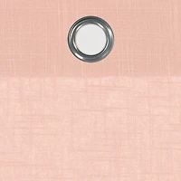 Fieldcrest Arden Solid Cotton Grommet Top Sheer Single Curtain Panel