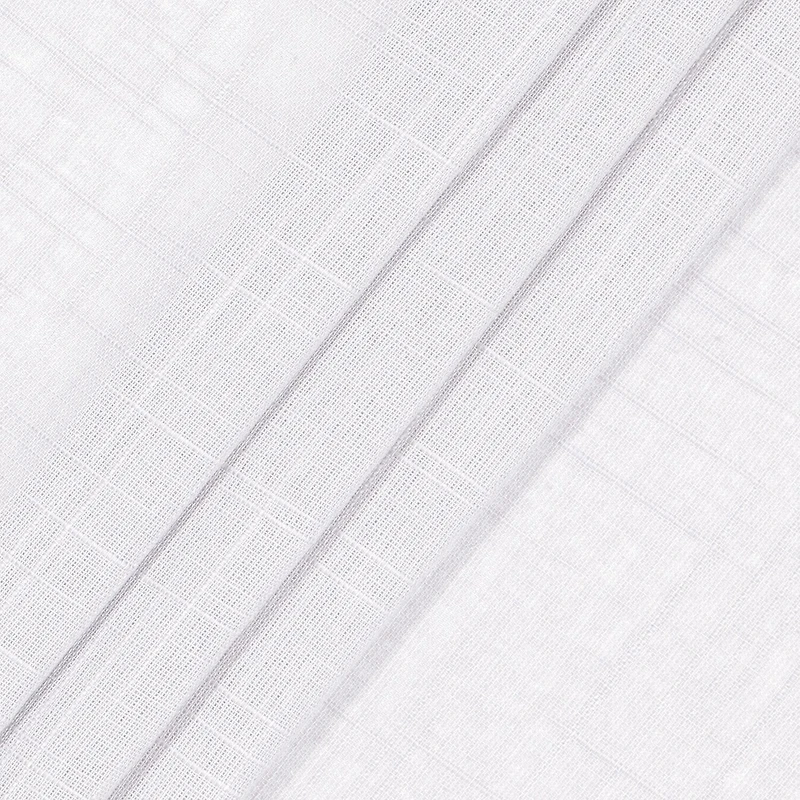 Fieldcrest Arden Solid Cotton Grommet Top Sheer Single Curtain Panel