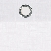 Fieldcrest Arden Solid Cotton Grommet Top Sheer Single Curtain Panel