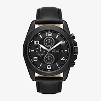 Relic By Fossil Mens Black Strap Watch Zr16031
