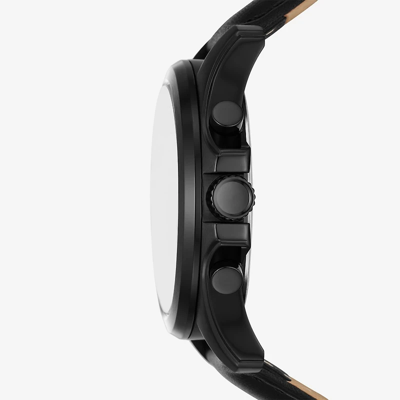 Relic By Fossil Mens Black Strap Watch Zr16031