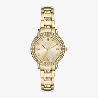Relic By Fossil Womens Gold Tone Bracelet Watch Zr34657