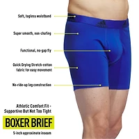 adidas Stretch Cotton Mens 3 Pack Boxer Briefs 5158001a
