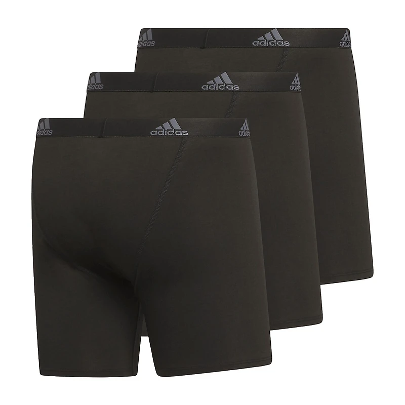 adidas Stretch Cotton Mens 3 Pack Boxer Briefs 5158001a