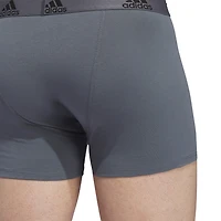 adidas Stretch Cotton Mens 3 Pack Multi-Pack Fabric Trunks 5157997a
