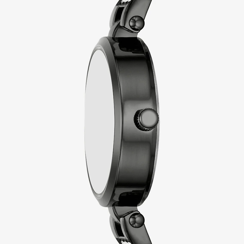 Geneva Womens Crystal Accent Gray Bracelet Watch Fmdjm301
