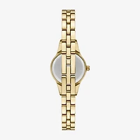 Geneva Womens Crystal Accent Gold Tone Bracelet Watch Fmdjm303
