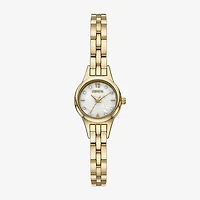 Geneva Womens Crystal Accent Gold Tone Bracelet Watch Fmdjm303