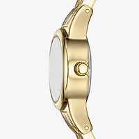 Geneva Womens Crystal Accent Gold Tone Bracelet Watch Fmdjm303