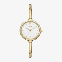 Geneva Womens Crystal Accent Gold Tone Bangle Watch Fmdjm304
