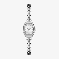 Geneva Womens Crystal Accent Silver Tone Bracelet Watch Fmdjm305
