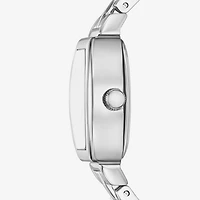 Geneva Womens Crystal Accent Silver Tone Bracelet Watch Fmdjm305