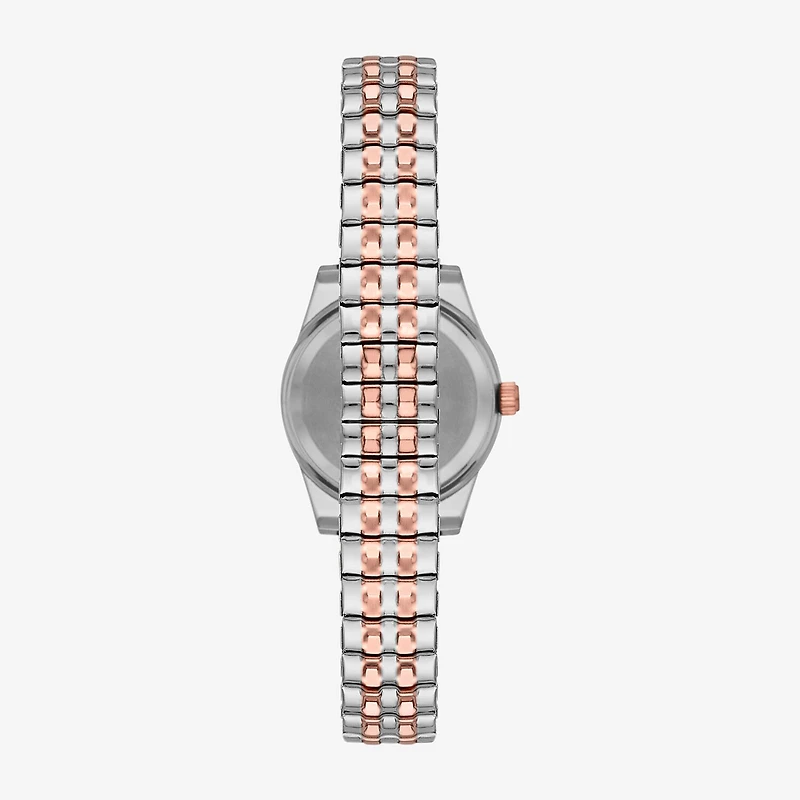 Womens Diamond Accent Silver Tone Stainless Steel Expansion Watch Fmdjo319